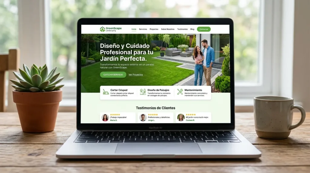 Sitio web para empresa de jardinería