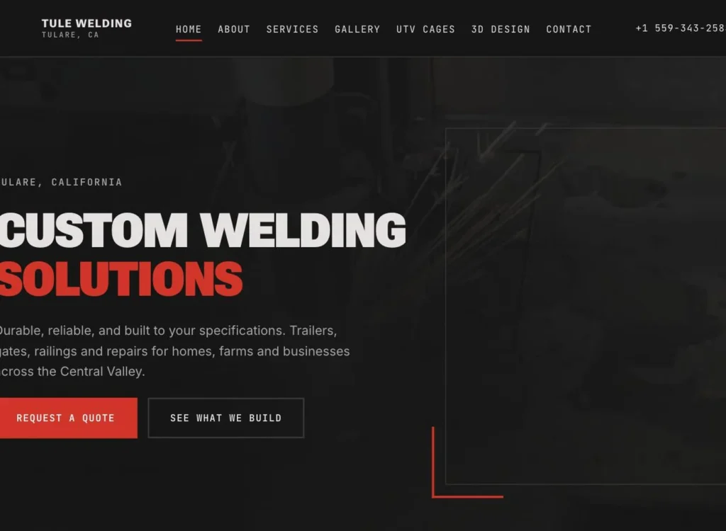 Sitio web de Tule Welding